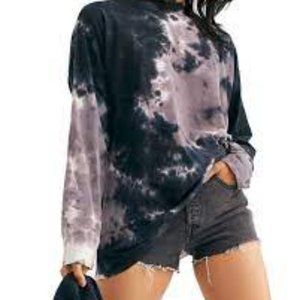 We the Free Free People Be Free Tie Dye Tunic Top
